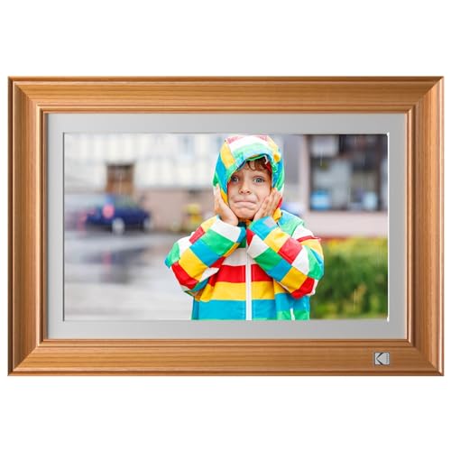 Amazon | KODAK 木製デジタルフォトフレーム 14.1インチ Wifi